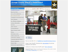 Tablet Screenshot of orangecountysheriff.com